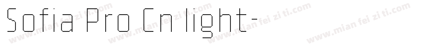 Sofia Pro Cn light字体转换